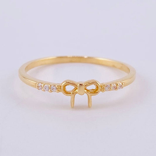 Anillo Moño 1.2 g / T7 Oro Amarillo 18K