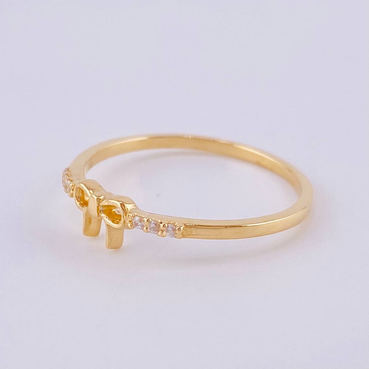 Anillo Moño 1.2 g / T7 Oro Amarillo 18K
