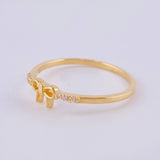 Anillo Moño 1.2 g / T7 Oro Amarillo 18K