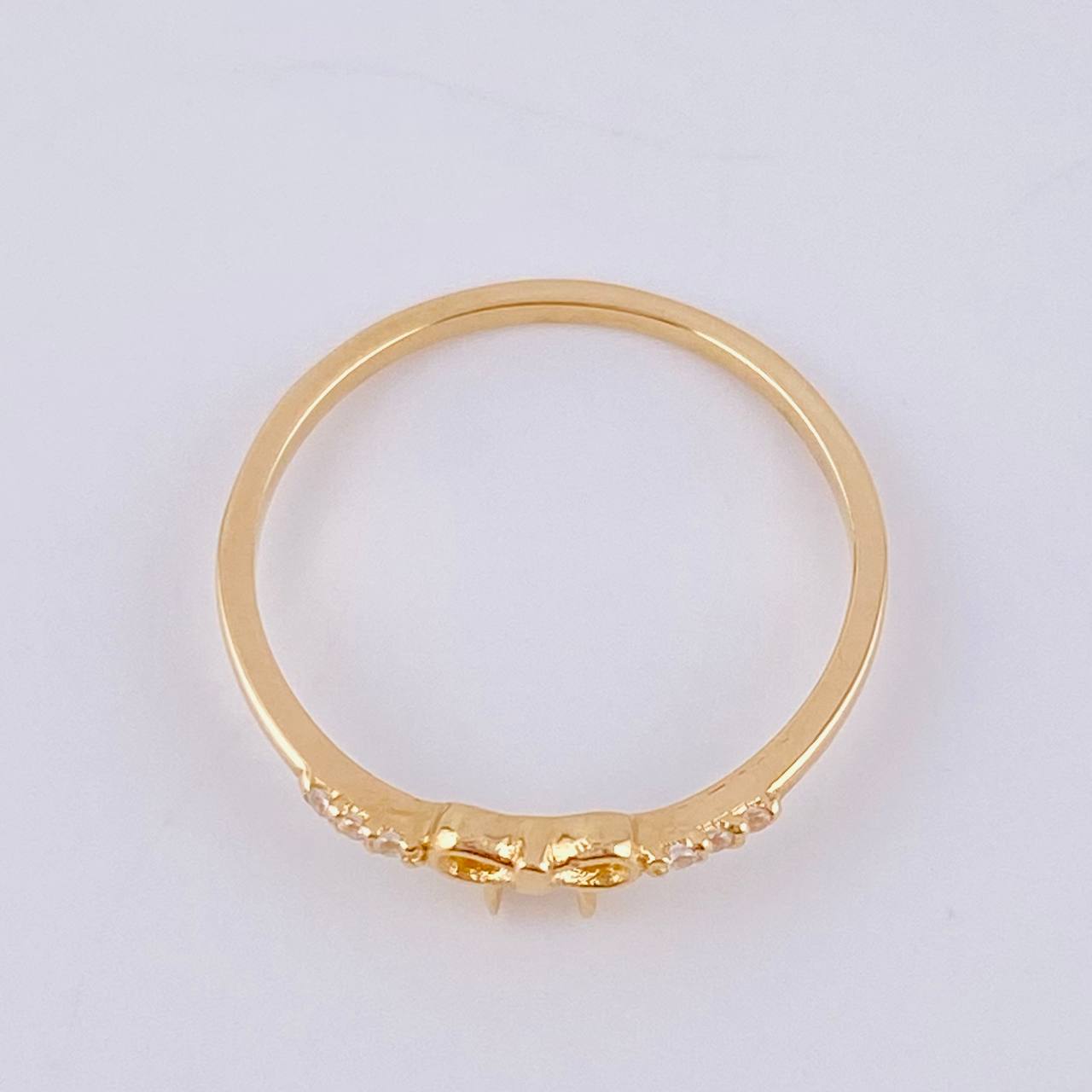 Anillo Moño 1.2 g / T7 Oro Amarillo 18K
