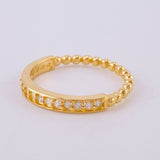 Anillo Carril Burbujas 1.95 g / T4 1/2 Oro Amarillo 18K
