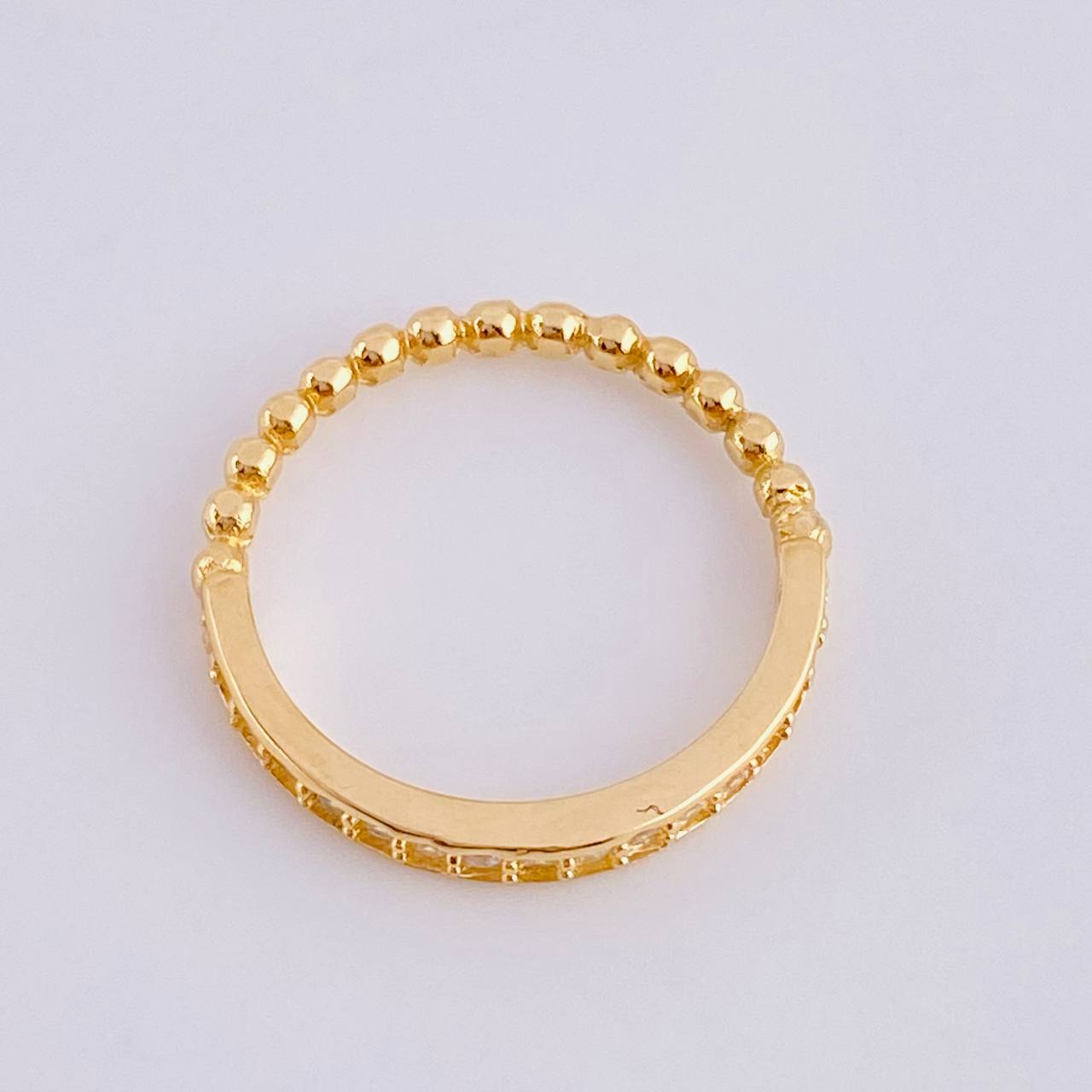 Anillo Carril Burbujas 1.95 g / T4 1/2 Oro Amarillo 18K
