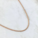 Cadena Ice 20.6gr / 60cm / 3.2mm Dos Oros Blanco Rosa 18K