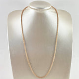Cadena Ice 20.6gr / 60cm / 3.2mm Dos Oros Blanco Rosa 18K