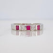 Anillo Acordion Rubi 32 Pts 1.8 g / T7 1/4 Plata 925