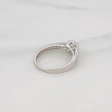 Anillo Solitario Churumbela Doble Esmeralda 14 Pts 1.7 g / T5 3/4 Plata 925