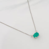 Cadena Ovalo Esmeralda 90 Pts 2.15 g / 48 cm / 0.74 mm Plata 925