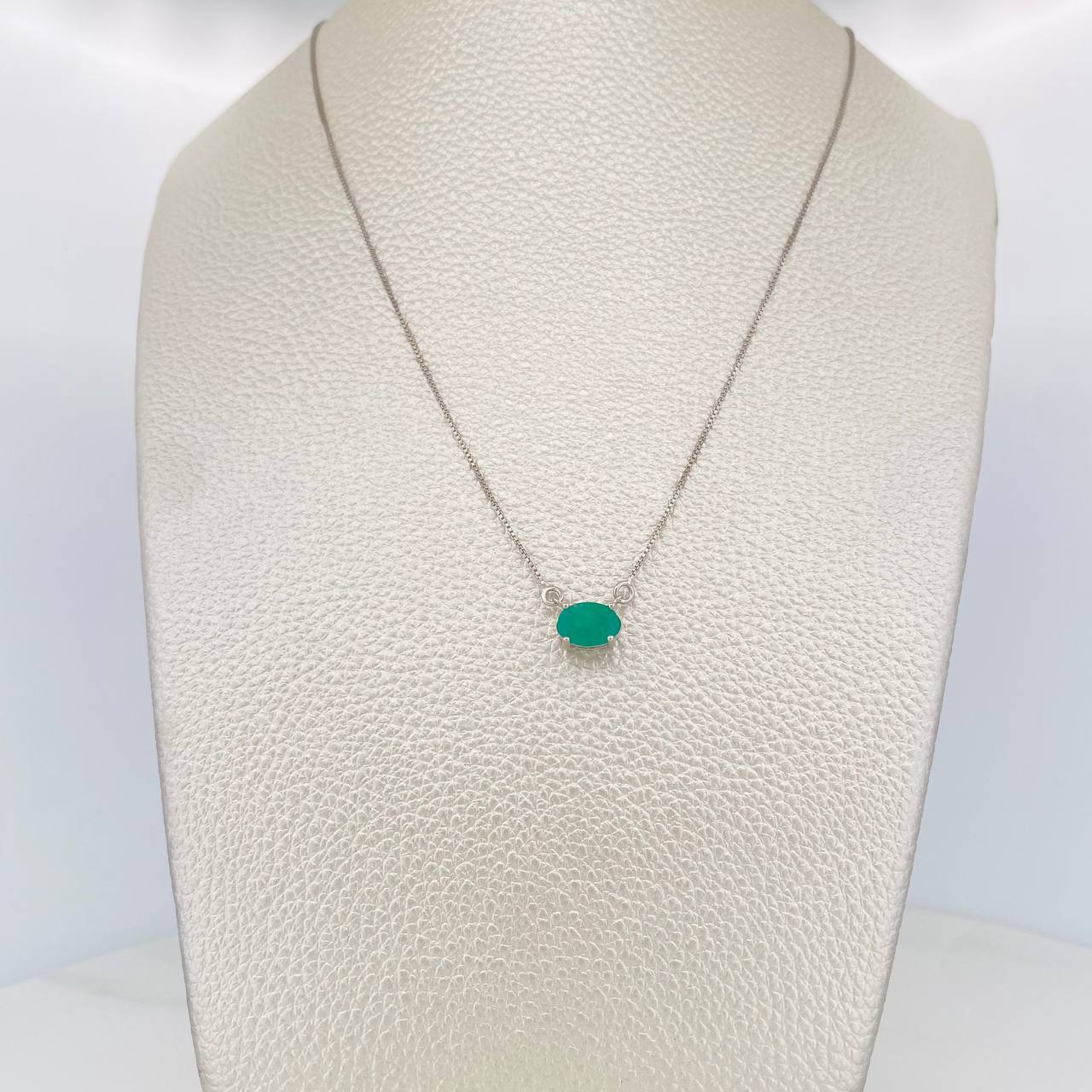 Cadena Ovalo Esmeralda 90 Pts 2.15 g / 48 cm / 0.74 mm Plata 925