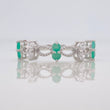 Anillo Infinito Zigzag Esmeralda 39 Pts 1.95 g / T7 1/4 Plata 925