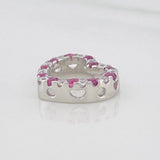 Herraje Corazon Rubi 38 Pts 1.35 g / 1.4 cm Plata 925