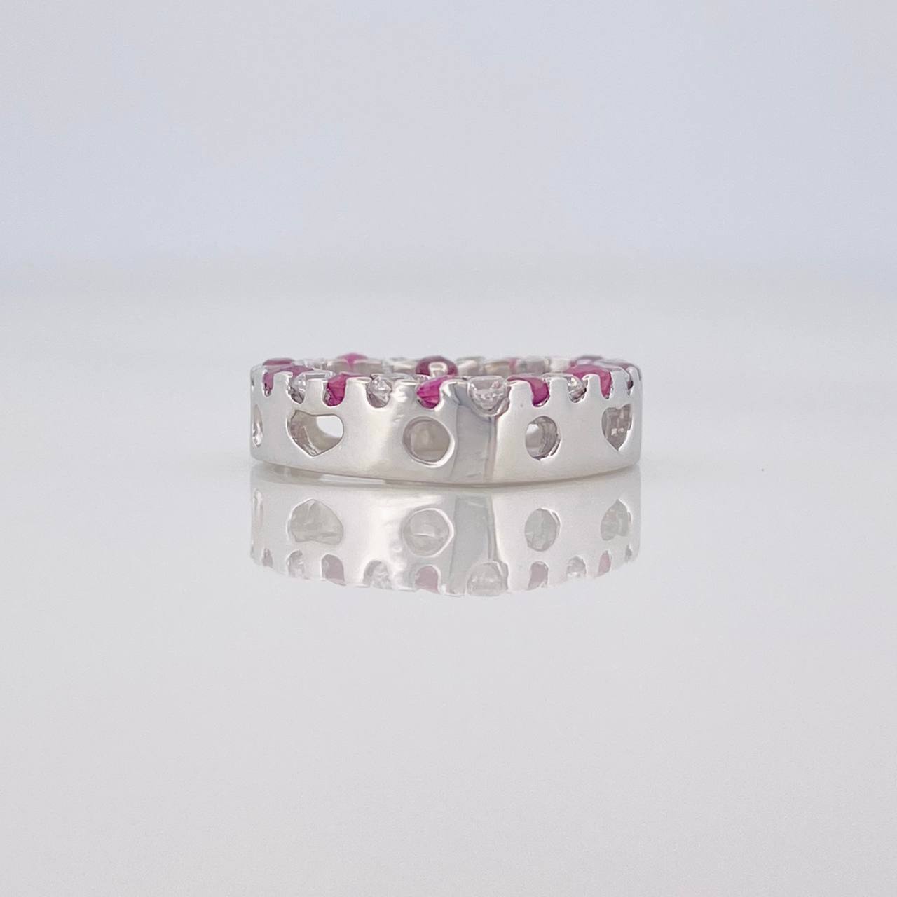 Herraje Corazon Rubi 38 Pts 1.35 g / 1.4 cm Plata 925