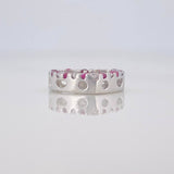 Herraje Corazon Rubi 38 Pts 1.35 g / 1.4 cm Plata 925