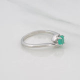 Anillo Solitario Esmeralda 41 Pts 2.05 g / T5 1/2 Plata 925