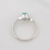 Anillo Solitario Esmeralda 41 Pts 2.05 g / T5 1/2 Plata 925