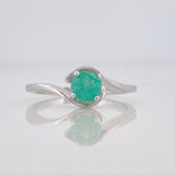 Anillo Solitario Esmeralda 41 Pts 2.05 g / T5 1/2 Plata 925