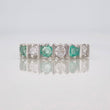 Anillo Acordeón Esmeralda 28 Pts 1.6 g / T 6 3/4 Plata 925