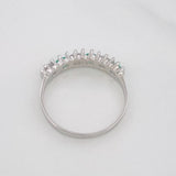 Anillo Acordeón Esmeralda 28 Pts 1.6 g / T 6 3/4 Plata 925