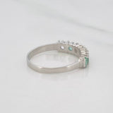 Anillo Acordeón Esmeralda 28 Pts 1.6 g / T 6 3/4 Plata 925