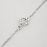 Cadena Cuadrado Esmeralda 1.62 Qts 2.5 g / 48 cm / 0.7 mm Plata 925