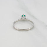 Anillo Ovalo Esmeralda 28 Pts 1.25 g / T7 1/4 Plata 925