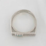 Anillo Churumbela Recto Esmeralda 17 Pts 2.9 g / T7 1/4 Plata 925