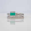 Anillo Churumbela Recto Esmeralda 17 Pts 2.9 g / T7 1/4 Plata 925