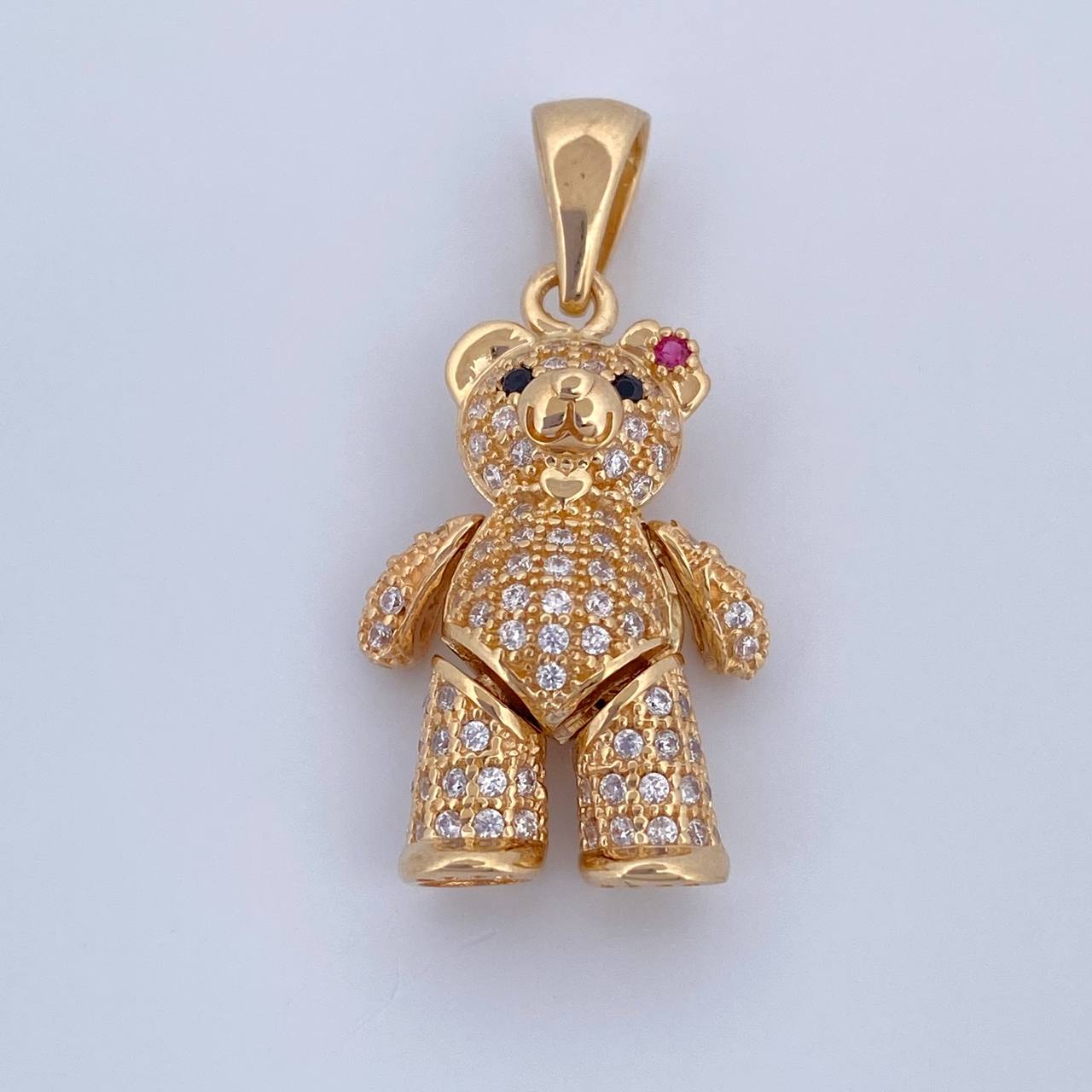 Dije Oso Articulado Corazon 4.65gr / 3cm / Oro 18K &