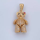 Dije Oso Articulado Corazon 4.65gr / 3cm / Oro 18K &