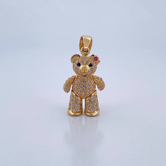 Dije Oso Articulado Corazon 4.9gr / 3cm / Oro 18K &