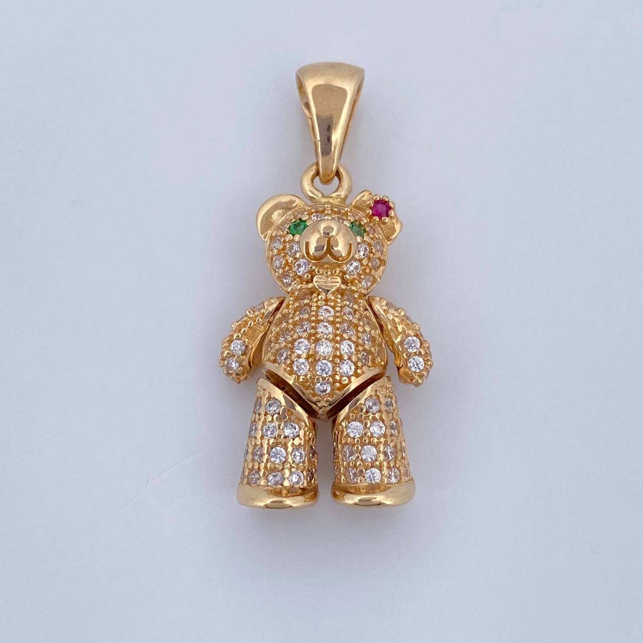 Dije Oso Articulado Corazon 4.7gr / 3cm / Oro 18K &