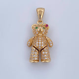 Dije Oso Articulado Corazon 4.7gr / 3cm / Oro 18K &