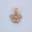 Dije Rostro Oso 2.7gr / 2cm / Oro 18K &