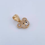 Dije Rostro Oso 2.7gr / 2cm / Oro 18K &
