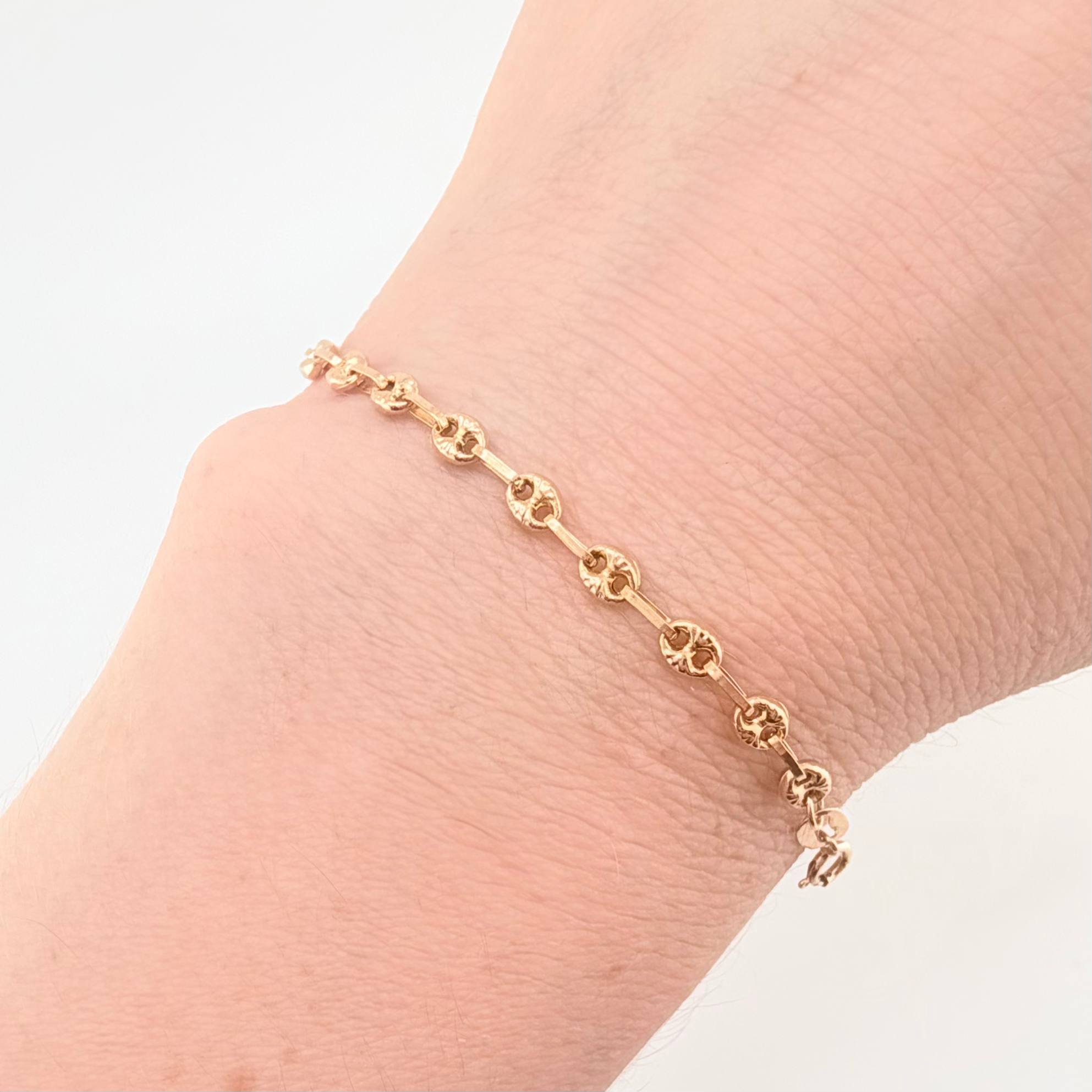 Pulso GC 2.35gr / 19cm / 3.4mm Oro Amarillo 18K