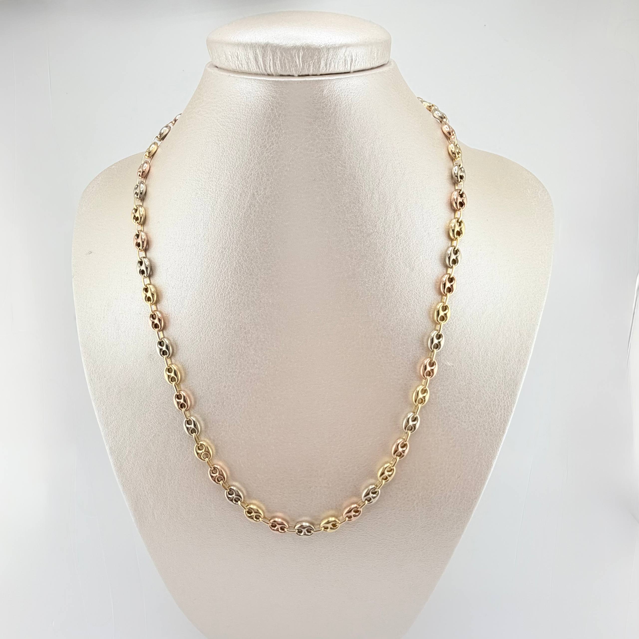 Cadena GC 12.3gr / 52.5cm / 6.2mm Tres Oros 18K