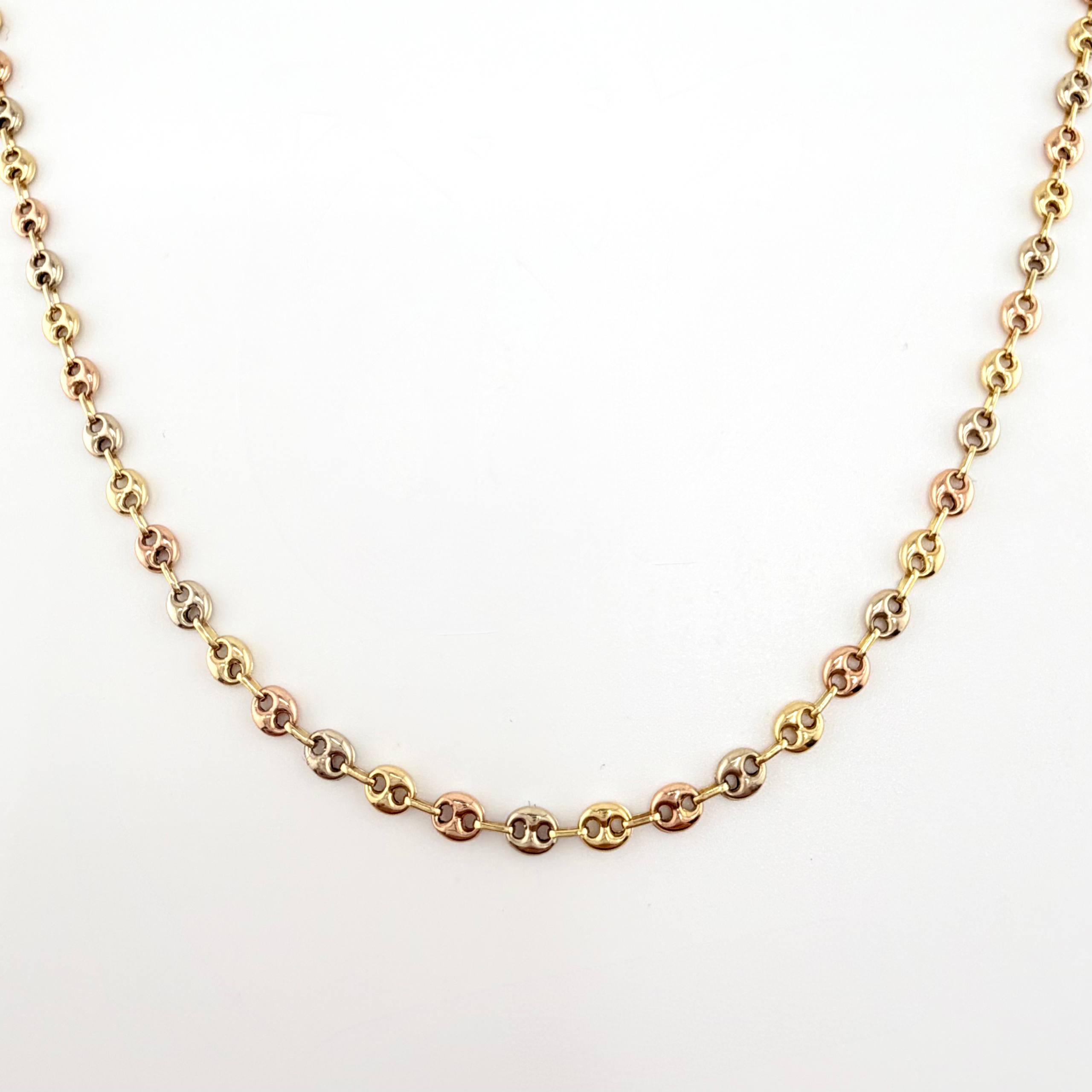 Cadena GC 7.2gr / 65cm / 3.7mm Tres Oros 18K