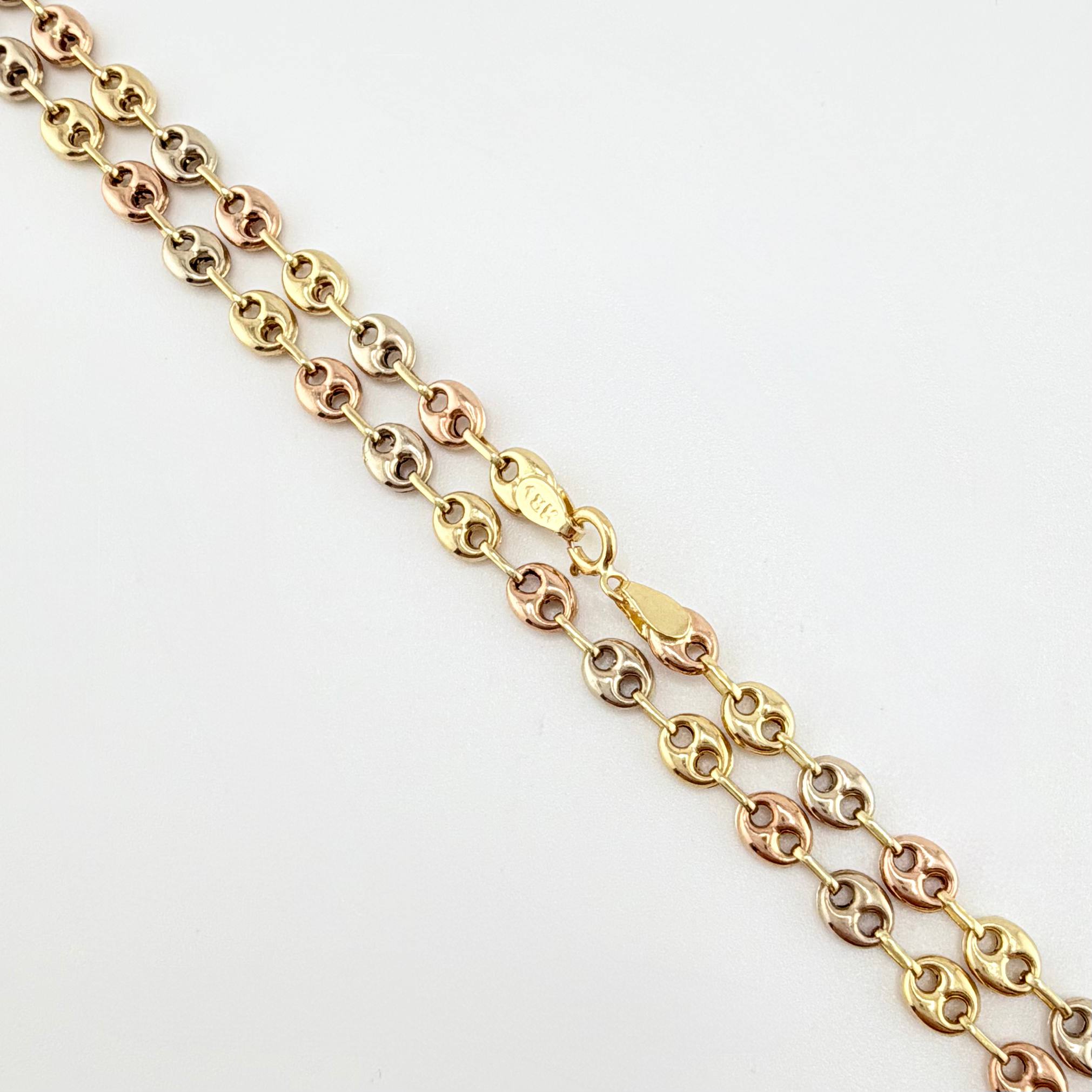 Cadena GC 4.9gr / 45cm / 3.6mm Tres Oros 18K