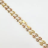 Cadena GC 4.9gr / 45cm / 3.6mm Tres Oros 18K