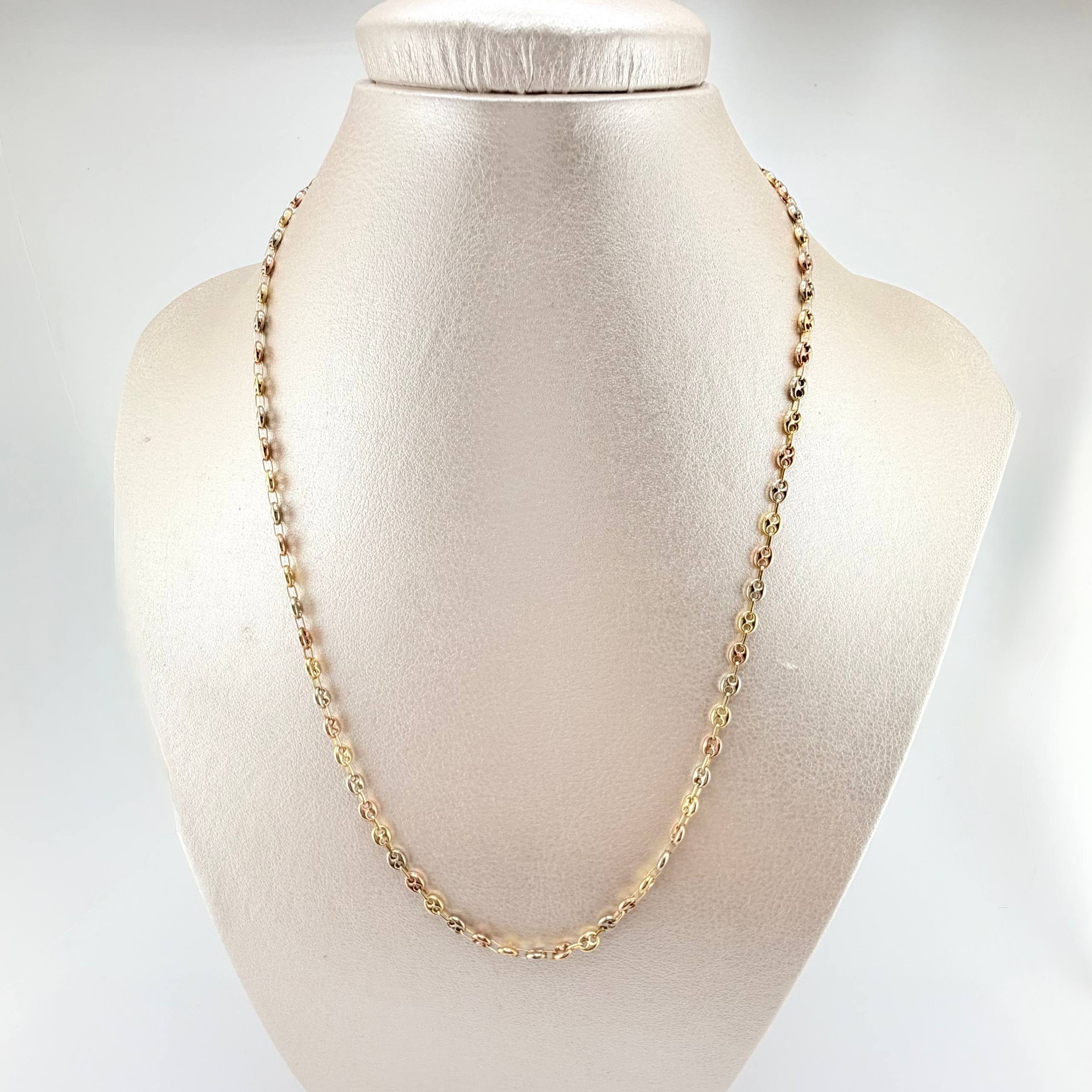 Cadena GC 7.2gr / 65cm / 3.7mm Tres Oros 18K