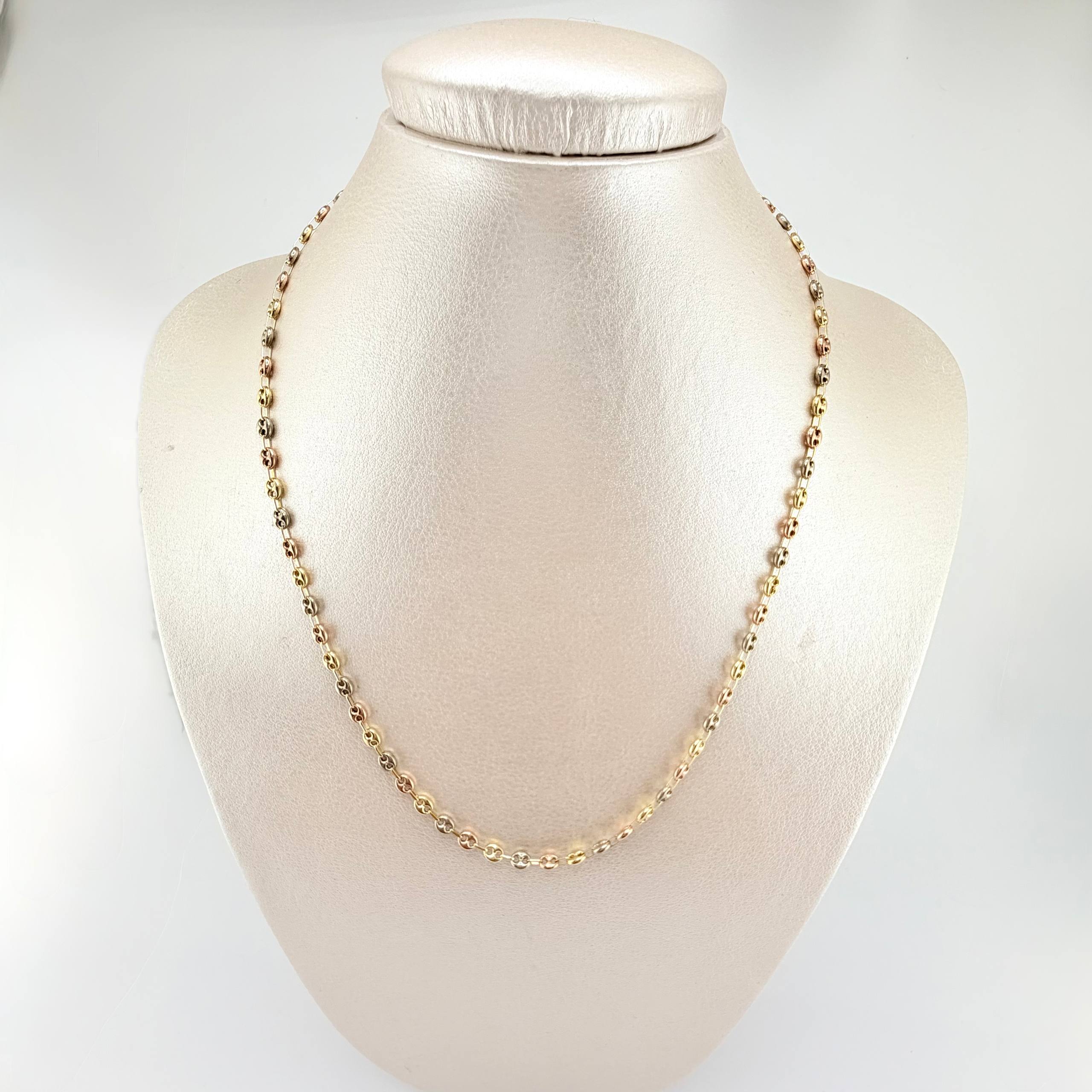 Cadena GC 4.7gr / 45cm / 3.6mm Tres Oros 18K