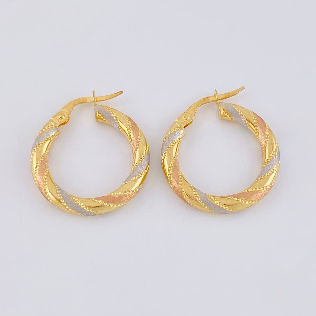 Candongas Lula 2.05 g / 2.2 cm Tres Oros 18K