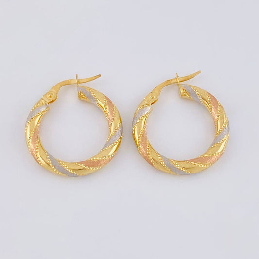 Candongas Lula 2.05 g / 2.2 cm Tres Oros 18K