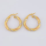 Candongas Lula 2.05 g / 2.2 cm Tres Oros 18K