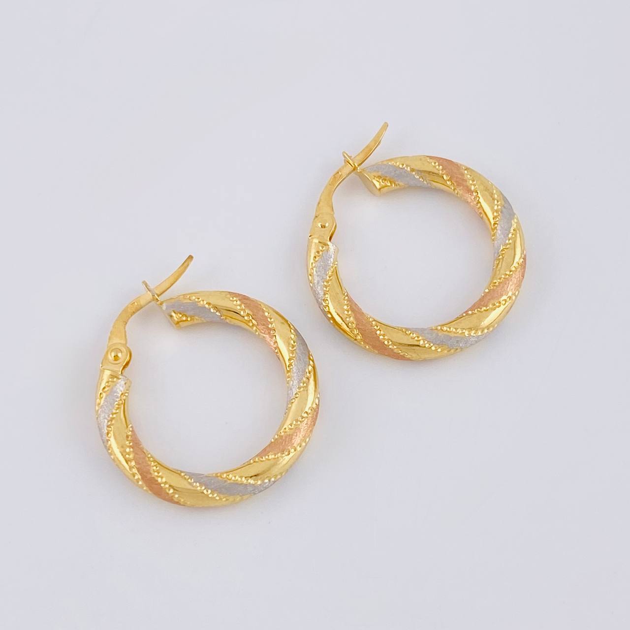 Candongas Lula 2.05 g / 2.2 cm Tres Oros 18K