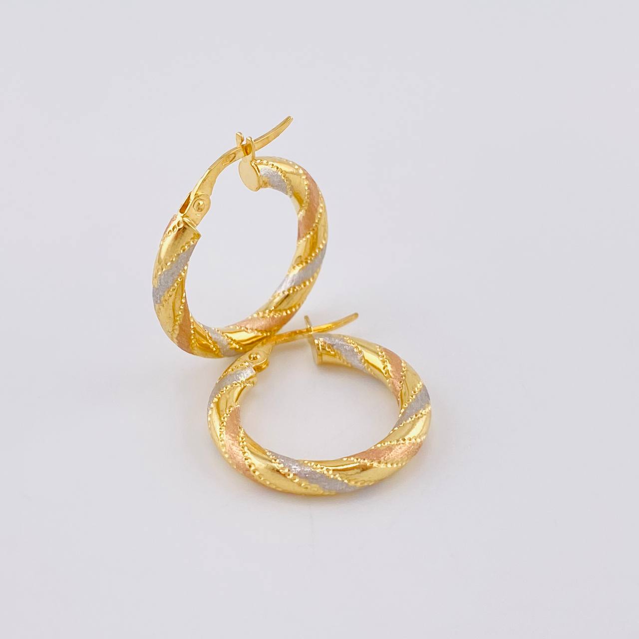 Candongas Lula 2.05 g / 2.2 cm Tres Oros 18K