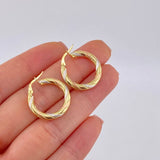 Candongas Lula 2.05 g / 2.2 cm Tres Oros 18K