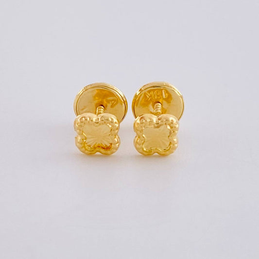 Topos Trebol 0.45 g / 4.5 mm Oro Amarillo 18K