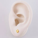 Topos Trebol 0.45 g / 4.5 mm Oro Amarillo 18K