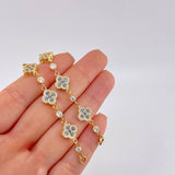 Pulso Trebol Burbuja 10.55 g / 19.6 cm / 9.8 mm Oro Amarillo 18K