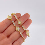 Pulso Trebol Burbujas 11.85 g / 19.6 cm / 9.8 mm Oro Amarillo 18K